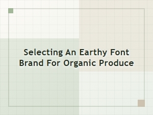 Rooted Typography for Organic Produce Labels